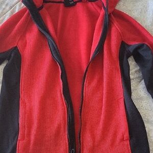 Spyder Red and Black Fleece Jacket
